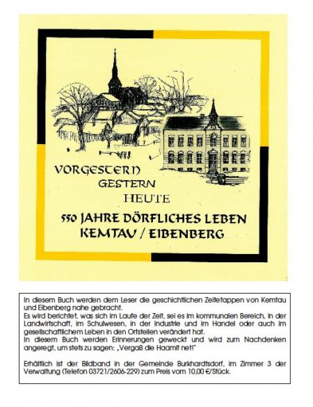Buch 550 Jahre Kemtau